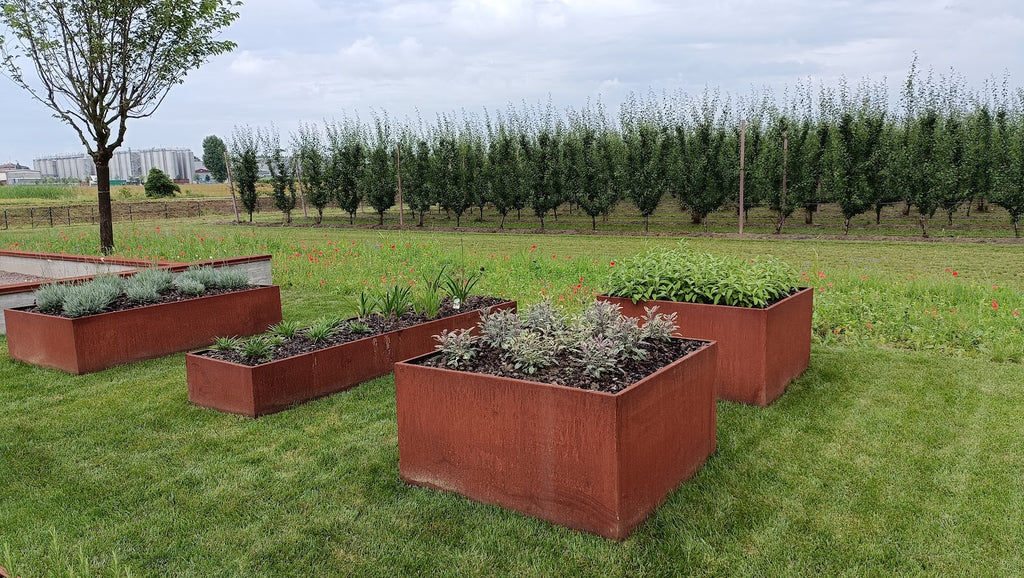 Vasche in acciaio corten, resistente e indistruttibile