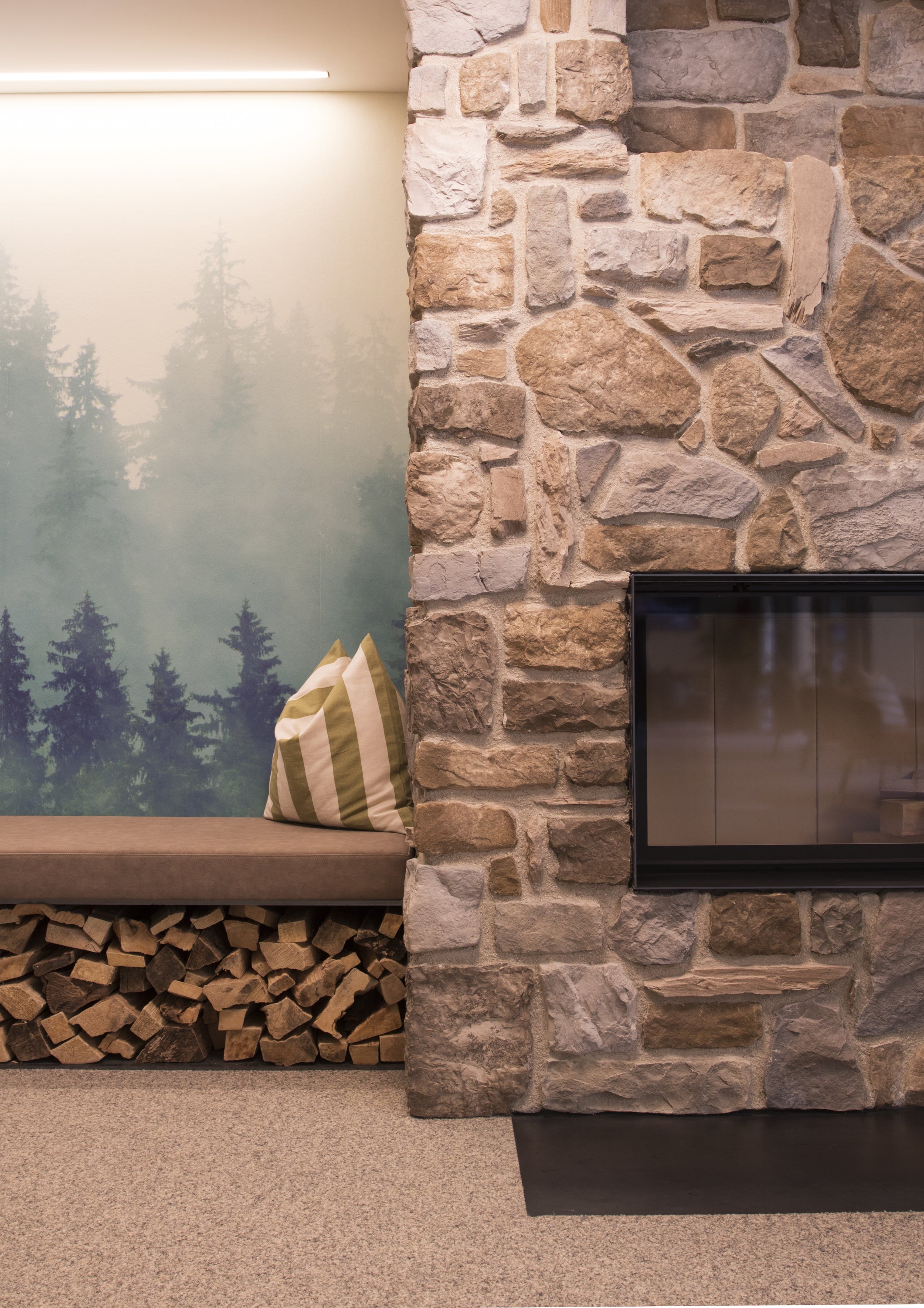 Esempio di abbinamento materiali in fase di progettazione 