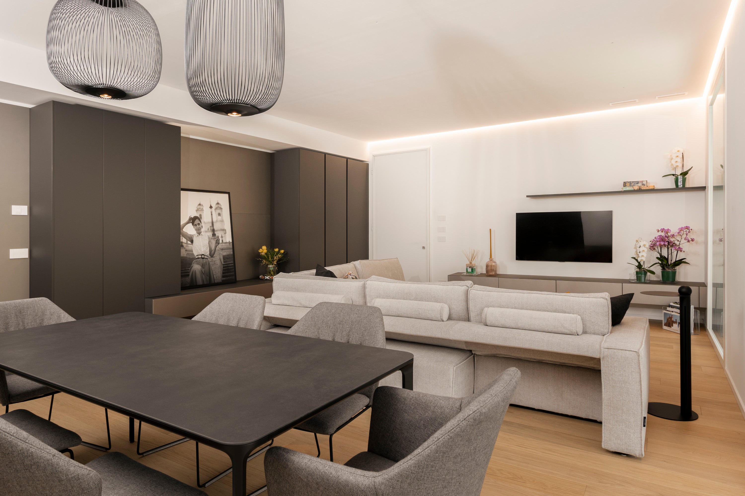 Soggiorno di design arredamento moderno